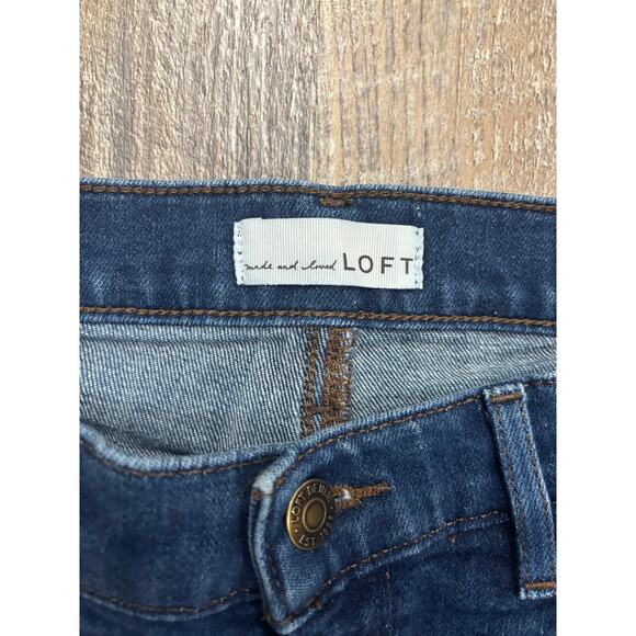 LOFT Women's Dark Wash Jeans - Picture 2 of 5